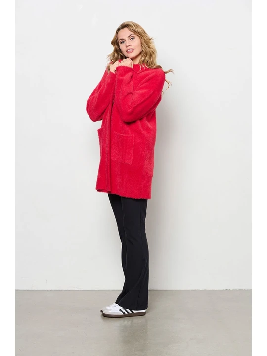 Zdjęcie produktu &Co Woman Kardigan "Biban" w kolorze czerwonym rozmiar: XS