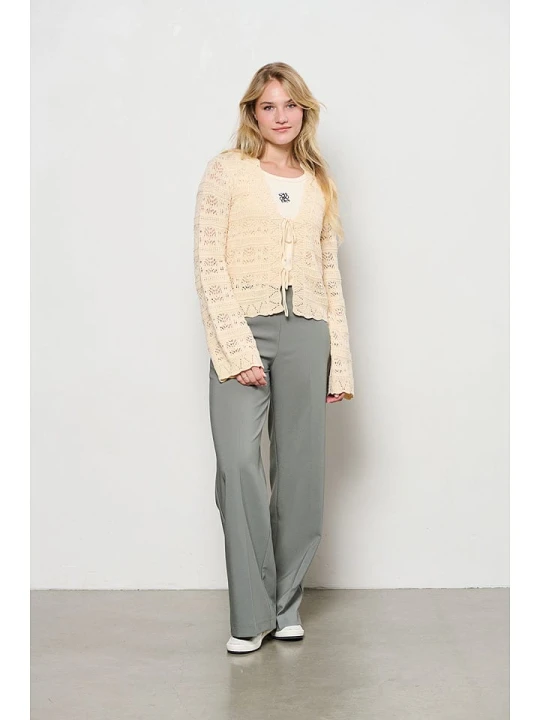 Zdjęcie produktu &Co Woman Kardigan "Blaire" w kolorze beżowym rozmiar: 3XL