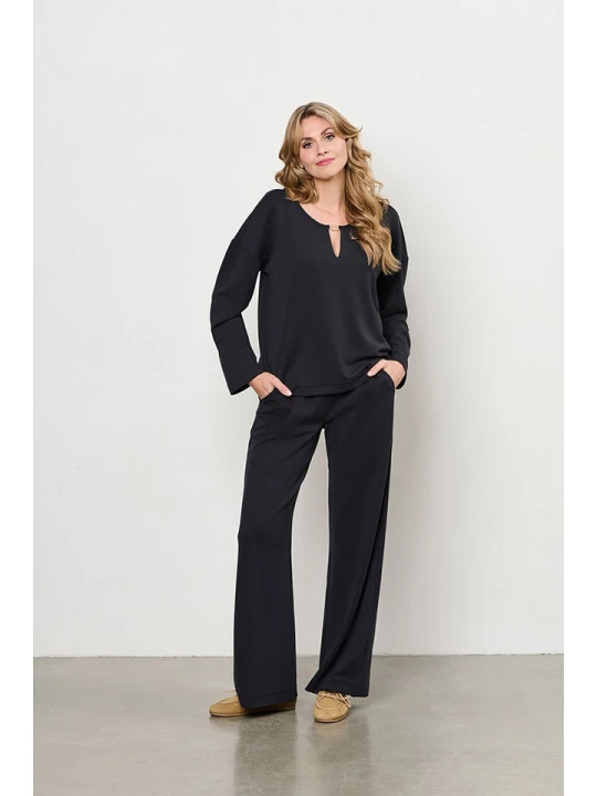 Zdjęcie produktu &Co Woman Spodnie "Dawn" w kolorze czarnym rozmiar: XL