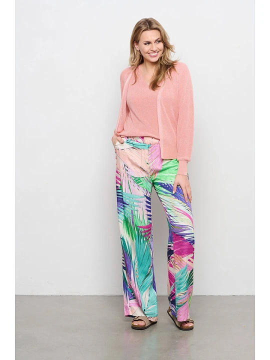 Zdjęcie produktu &Co Woman Spodnie "Julie" ze wzorem rozmiar: M