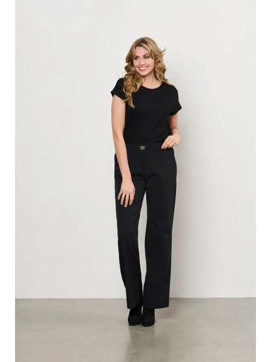 Zdjęcie produktu &Co Woman Spodnie "Perrine" w kolorze czarnym rozmiar: M