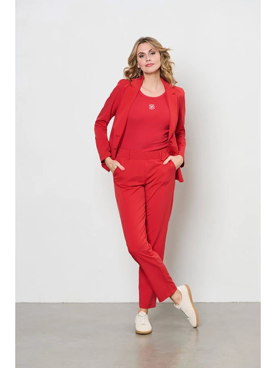 Zdjęcie produktu &Co Woman Spodnie "Posie" w kolorze czerwonym rozmiar: M