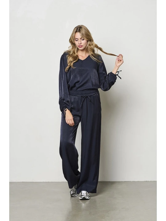Zdjęcie produktu &Co Woman Spodnie "Solana" w kolorze czarnym rozmiar: XL