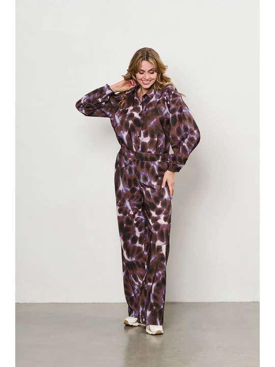 Zdjęcie produktu &Co Woman Spodnie w kolorze fioletowo-brązowym rozmiar: 3XL