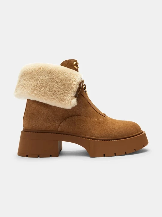 Zdjęcie produktu Coach botki Leah Platform brązowy