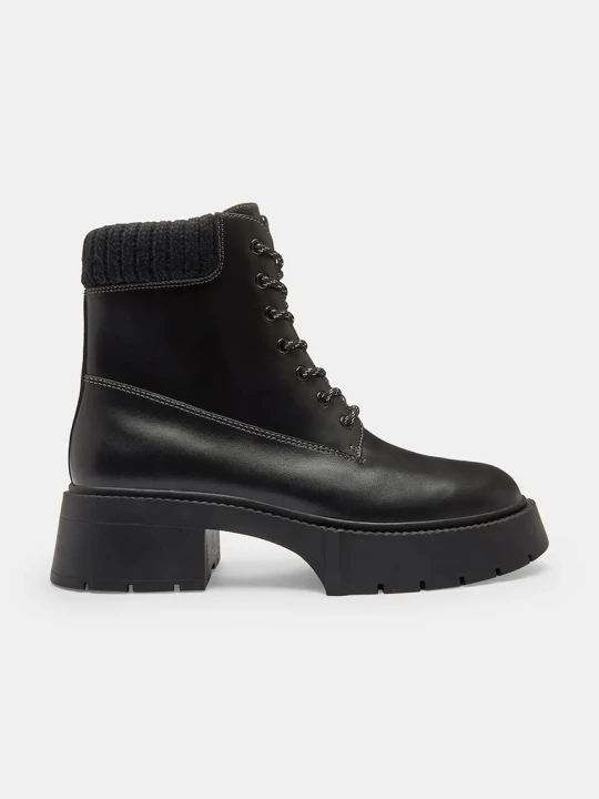 Zdjęcie produktu Coach botki skórzane Leah Platform