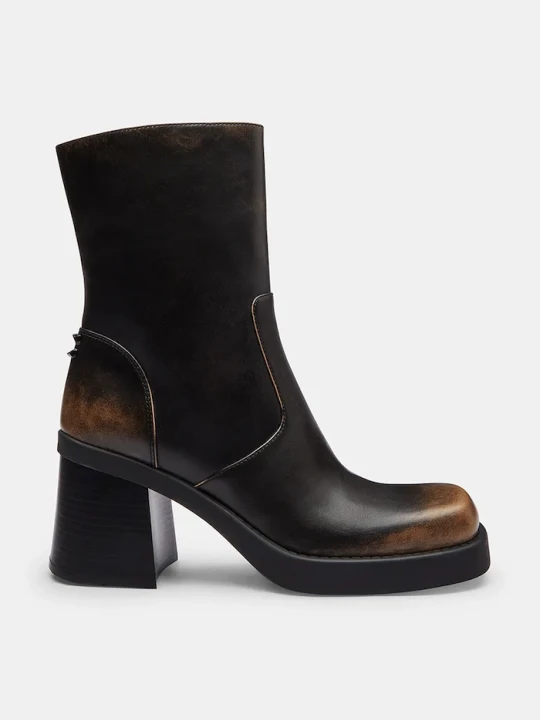 Zdjęcie produktu Coach botki skórzane Sculpted C Loved Leather Bootie czarny
