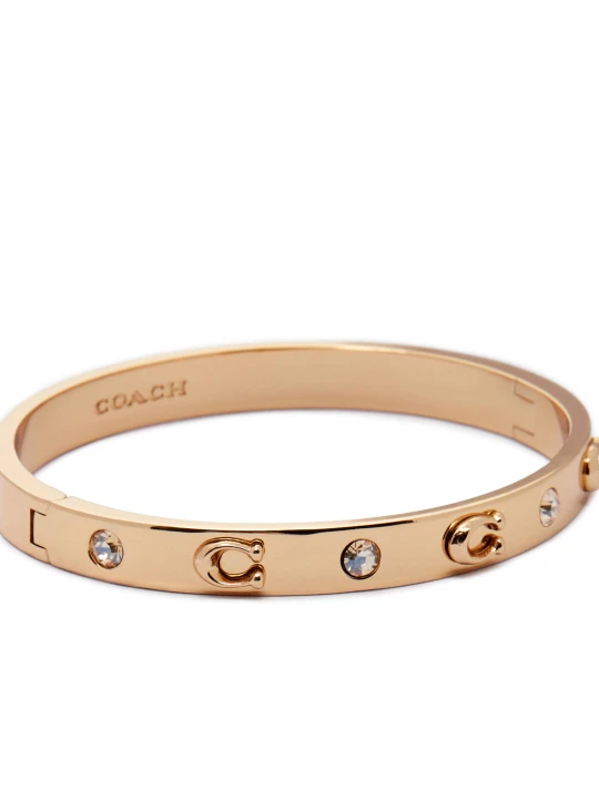 Zdjęcie produktu Coach Bransoletka Hinged Bangle złoty