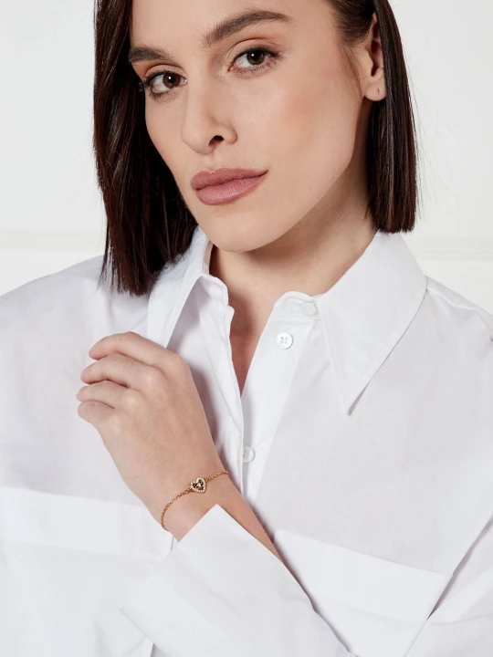 Zdjęcie produktu Coach Bransoletka Pave Heart Slider złoty