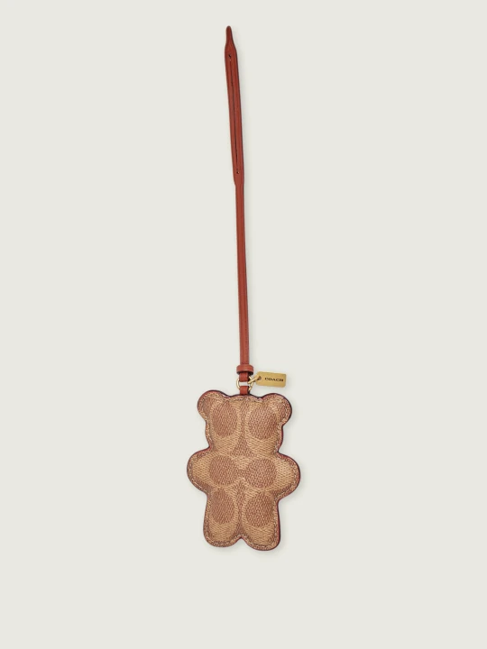 Zdjęcie produktu Coach Brelok Bear Puffy | z dodatkiem skóry brązowy