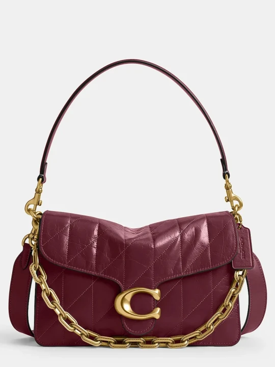 Zdjęcie produktu Coach Chain Tabby Shoulder Bag With Quilting torebka bagietka damska skórzana