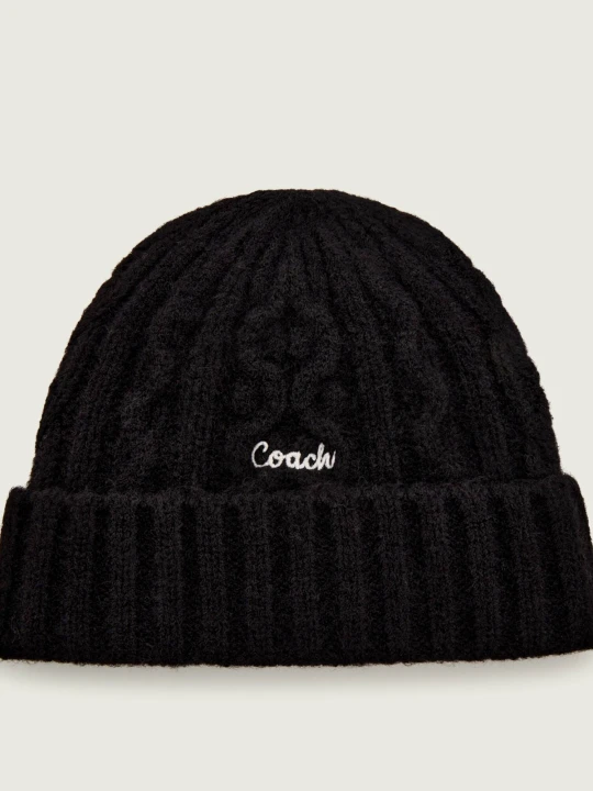 Zdjęcie produktu Coach Czapka | z dodatkiem wełny czarny
