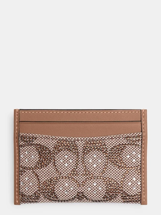 Zdjęcie produktu Coach etui na karty damskie beżowy