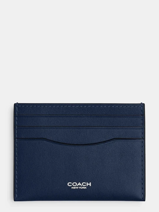 Zdjęcie produktu Coach etui na karty damskie skórzane granatowy