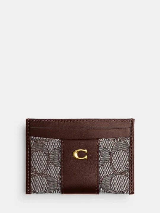 Zdjęcie produktu Coach etui na karty brązowy