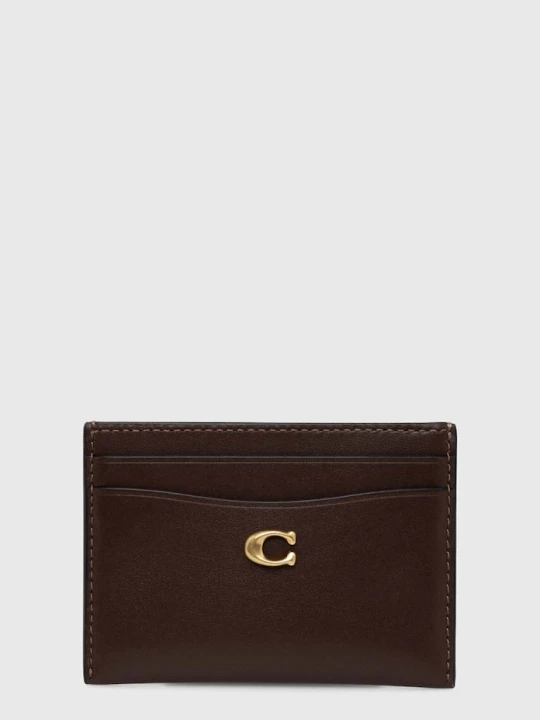 Zdjęcie produktu Coach etui na karty skórzane Essential Card Case brązowy