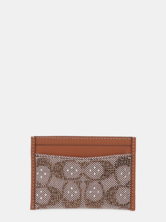 Zdjęcie produktu Coach etui na karty skórzane brązowy