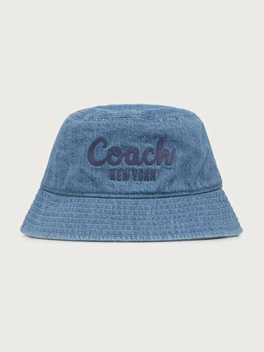 Zdjęcie produktu Coach kapelusz bucket damski jeansowy niebieski