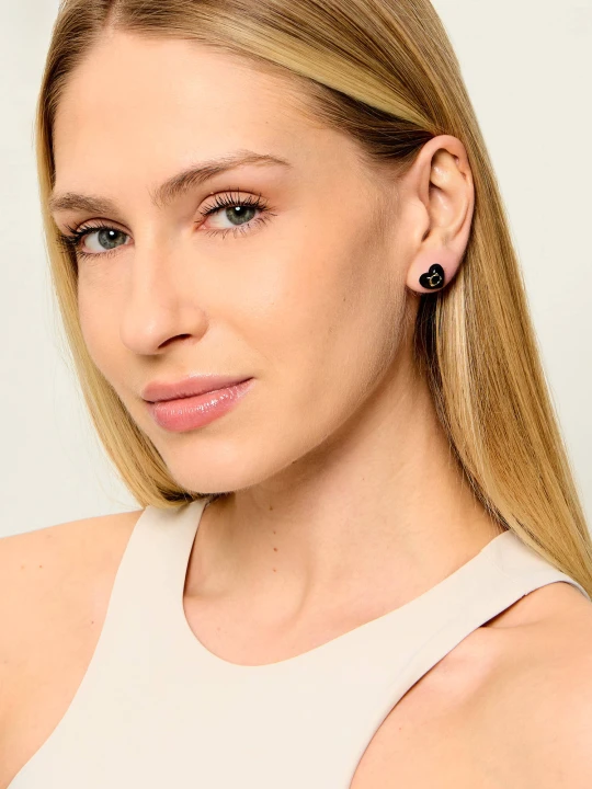 Zdjęcie produktu Coach Kolczyki Signature Heart Stud czarny