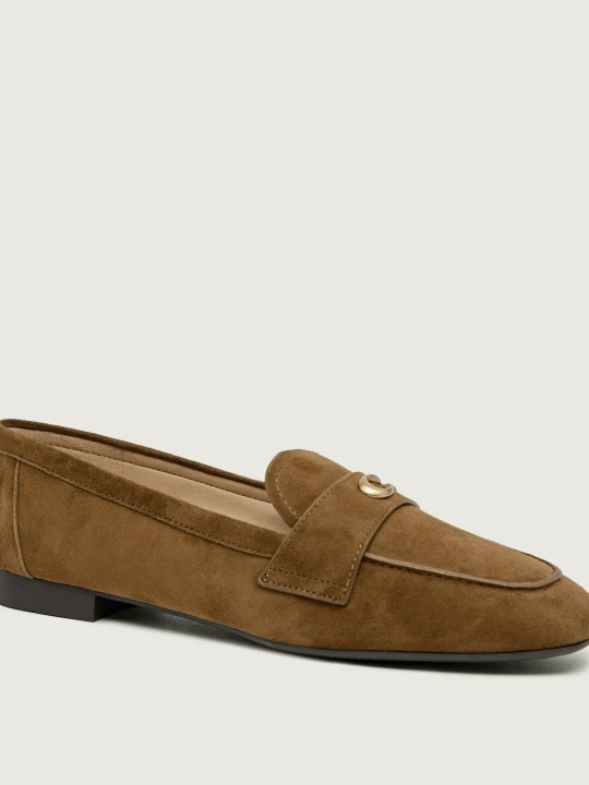 Zdjęcie produktu Coach Mokasyny Sculpted C | zamsz beżowy