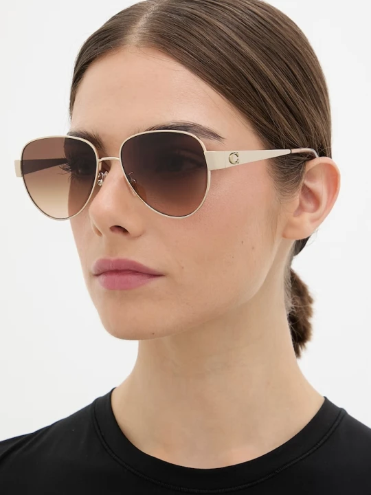 Zdjęcie produktu Coach okulary przeciwsłoneczne damskie złoty
