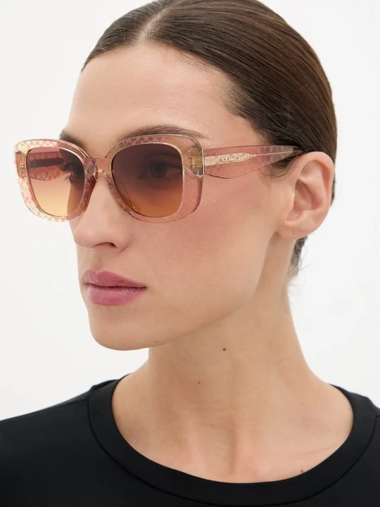 Zdjęcie produktu Coach okulary przeciwsłoneczne damskie beżowy