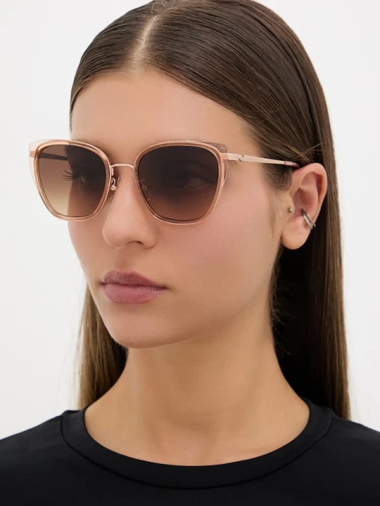 Zdjęcie produktu Coach okulary przeciwsłoneczne kocie oczy damskie pomarańczowy
