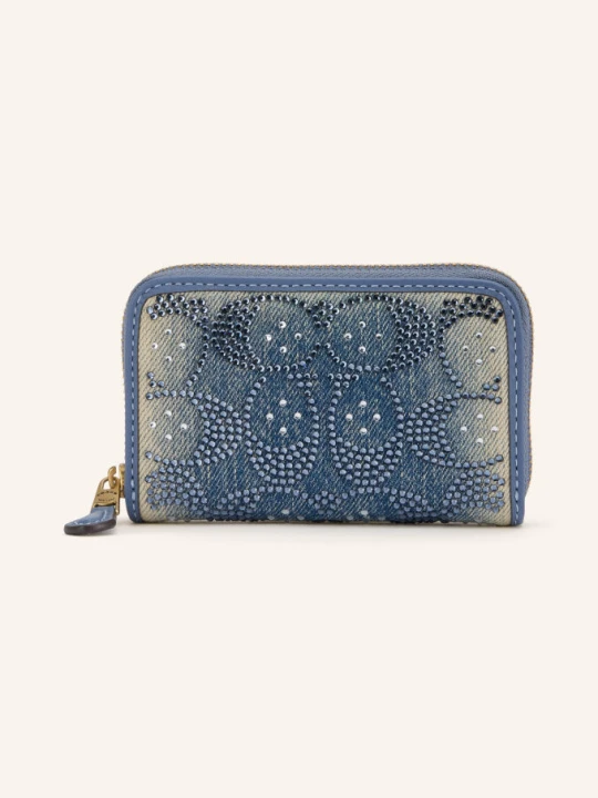 Zdjęcie produktu Coach Portfel Essential Small Z Kamieniami Ozdobnymi blau