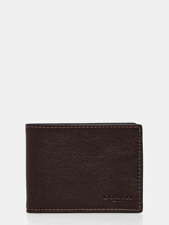 Zdjęcie produktu Coach portfel skórzany brązowy