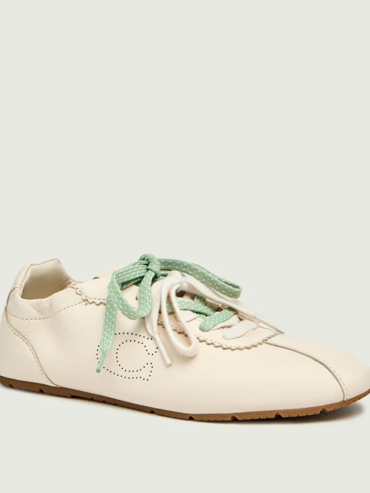 Zdjęcie produktu Coach Skórzane sneakersy SOFT beżowy