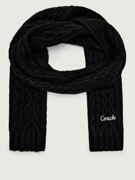 Zdjęcie produktu Coach Szal | z dodatkiem wełny czarny