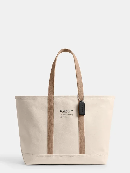 Zdjęcie produktu Coach torba bawełniana Utility Tote beżowy