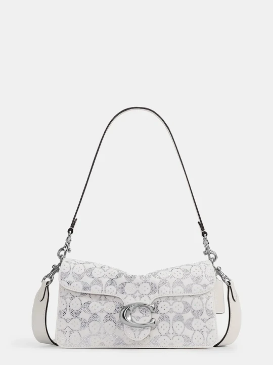 Zdjęcie produktu Coach torebka crossbody damska jeansowa Soft Crystal Denim Tabby Shoulder Bag 26 biały