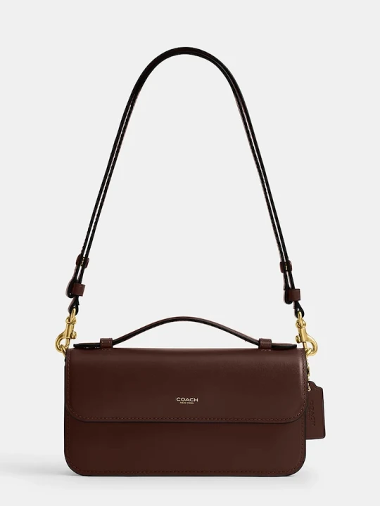 Zdjęcie produktu Coach torebka crossbody damska skórzana Elora Top Handle brązowy