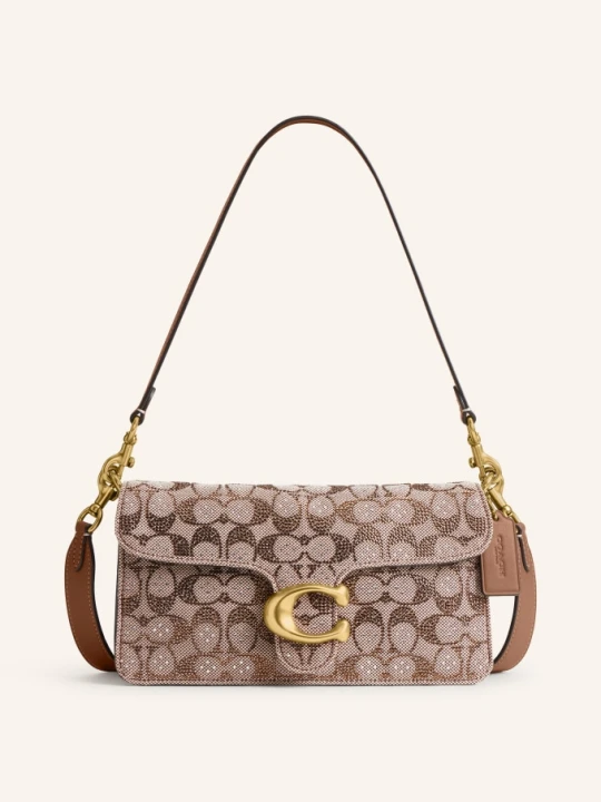 Zdjęcie produktu Coach Torebka Na Ramię Tabby 26 Z Kamieniami Ozdobnymi beige