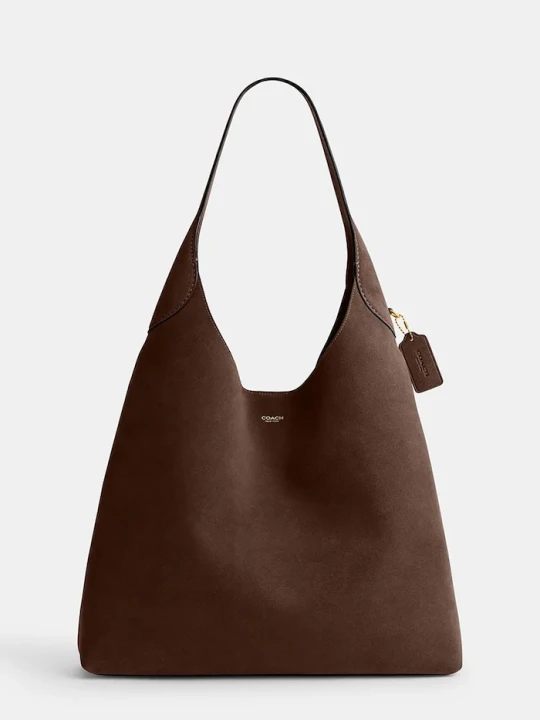 Zdjęcie produktu Coach torebka shopper damska zamszowa Brooklyn Shoulder Bag 39 brązowy