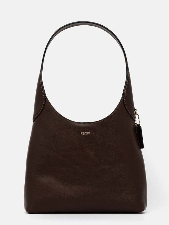 Zdjęcie produktu Coach torebka skórzana Brooklyn Shoulder Bag 28 brązowy