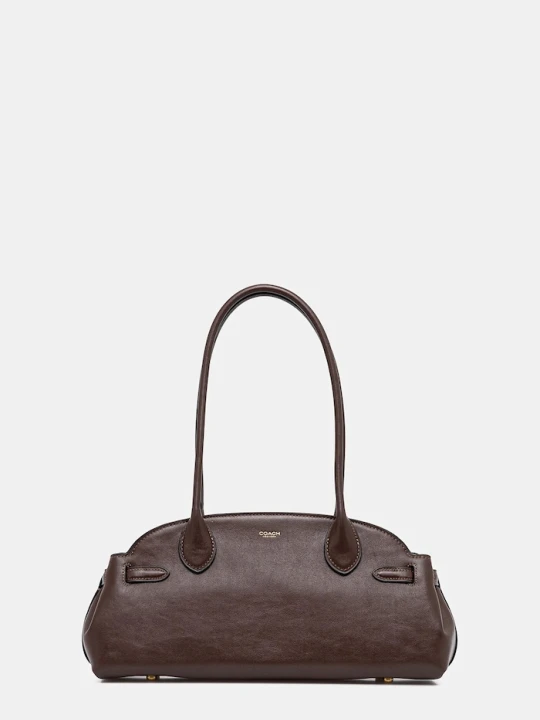Zdjęcie produktu Coach torebka skórzana Empire Carryall Bag 34 brązowy