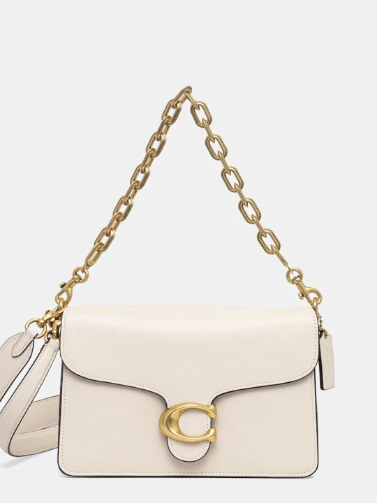 Zdjęcie produktu Coach torebka crossbody damska skórzana TABBY beżowy
