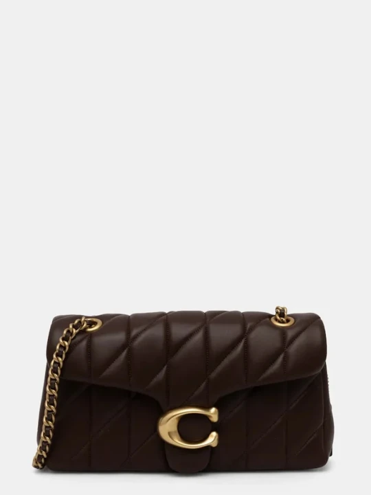 Zdjęcie produktu Coach torebka skórzana Tabby Shoulder Bag 26 With Pillow Quilting brązowy