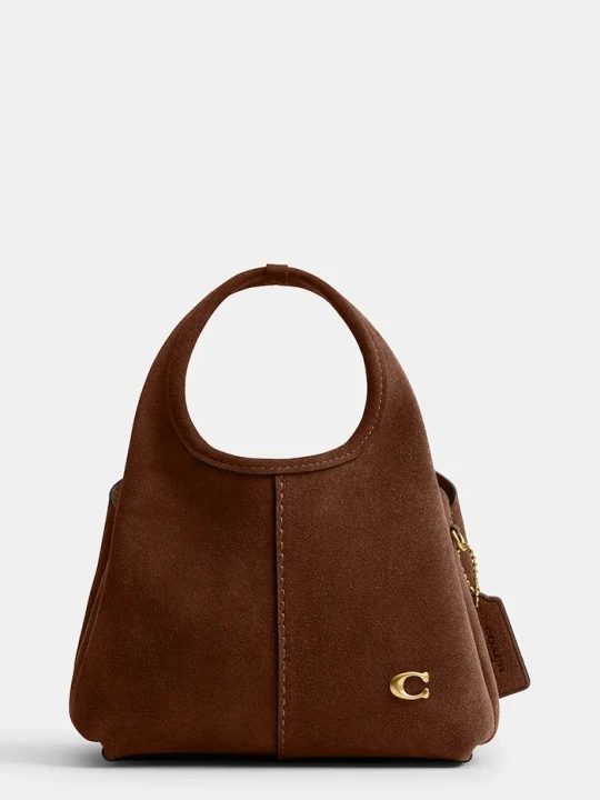Zdjęcie produktu Coach torebka crossbody damska zamszowa Suede Lana Shoulder Bag 19 brązowy