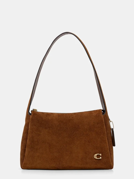 Zdjęcie produktu Coach torebka zamszowa Lola brązowy