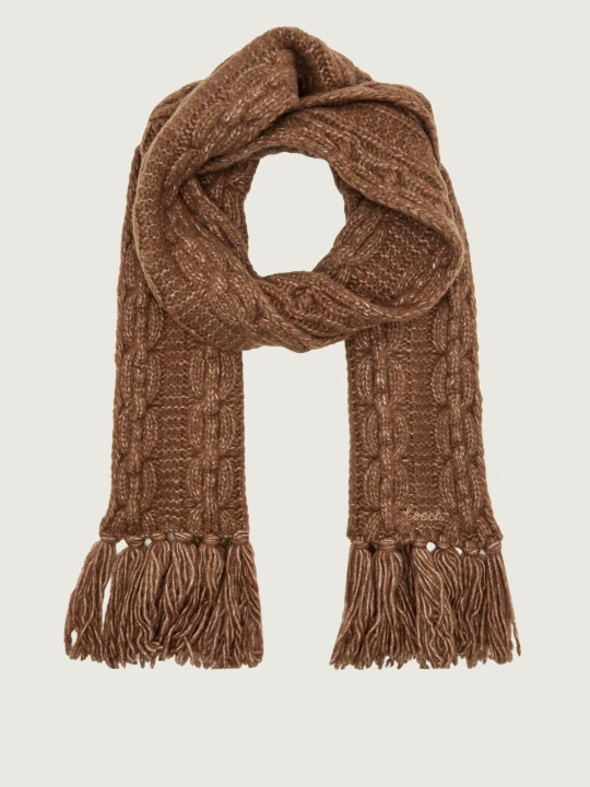 Zdjęcie produktu Coach Wełniany szal brązowy