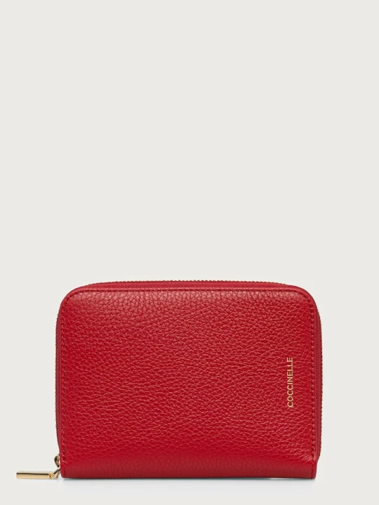 Zdjęcie produktu Coccinelle etui na biżuterię damskie skórzane czerwony