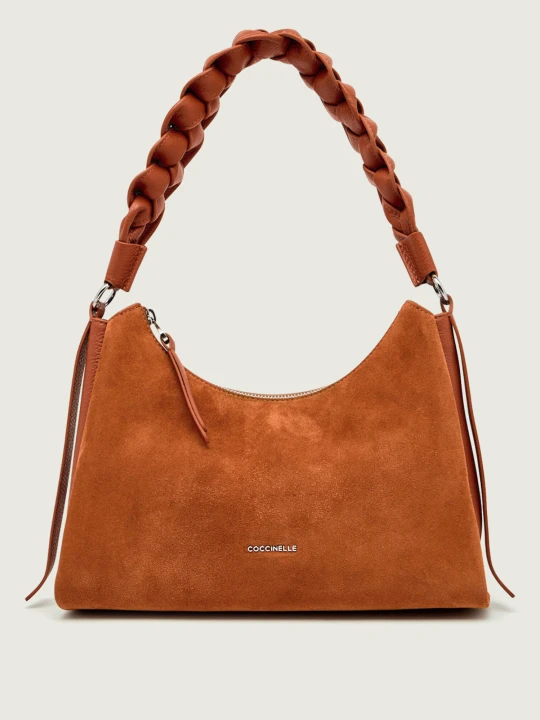 Zdjęcie produktu Coccinelle Hobo Coccinelle Boheme | zamsz koniakowy