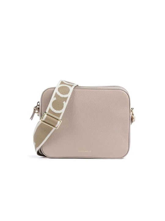 Zdjęcie produktu COCCINELLE Skórzana torebka w kolorze beżowym - 19 x 13 x 5 cm rozmiar: onesize
