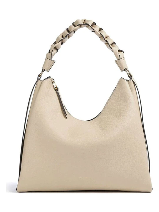 Zdjęcie produktu COCCINELLE Skórzana torebka w kolorze beżowym - 34 x 23 x 11 cm rozmiar: onesize