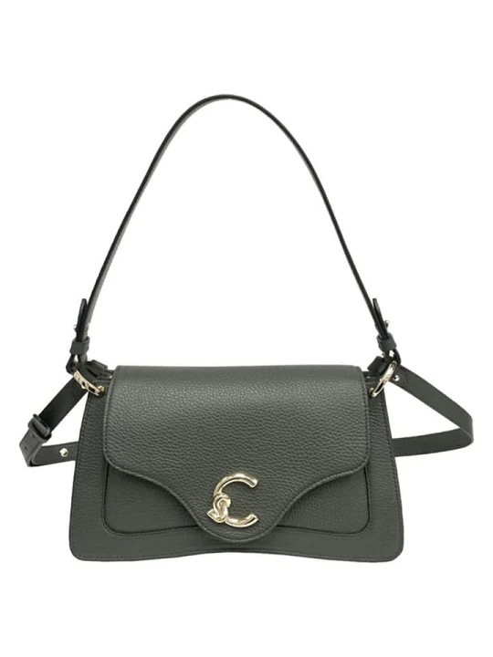 Zdjęcie produktu COCCINELLE Skórzana torebka w kolorze ciemnozielonym - 28 x 14 x 11 cm rozmiar: onesize