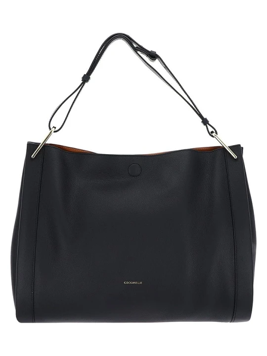 Zdjęcie produktu COCCINELLE Skórzana torebka w kolorze czarnym - 36 x 29 x 16 cm rozmiar: onesize