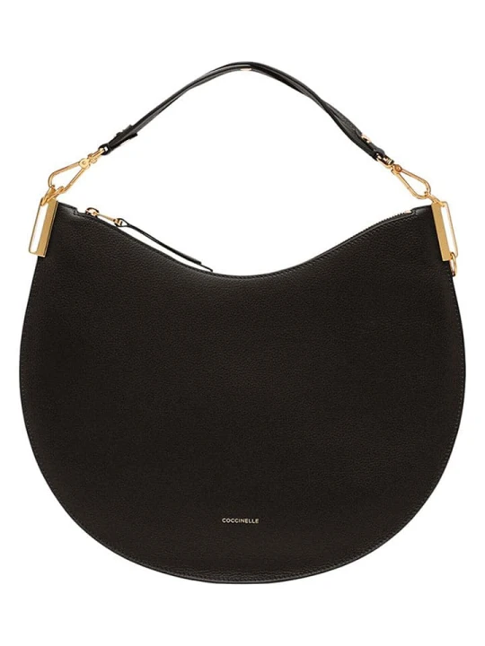 Zdjęcie produktu COCCINELLE Skórzana torebka w kolorze czarnym - 38 x 26 x 5 cm rozmiar: onesize
